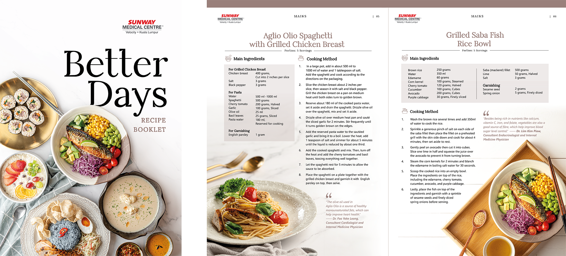 Sunway Medical Diebetic Recipe Book