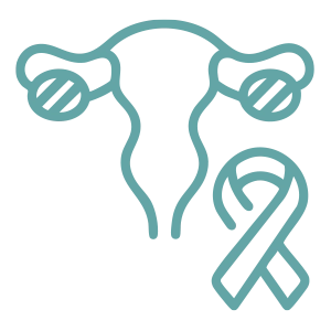 Breast cancer and ovarian cancer.