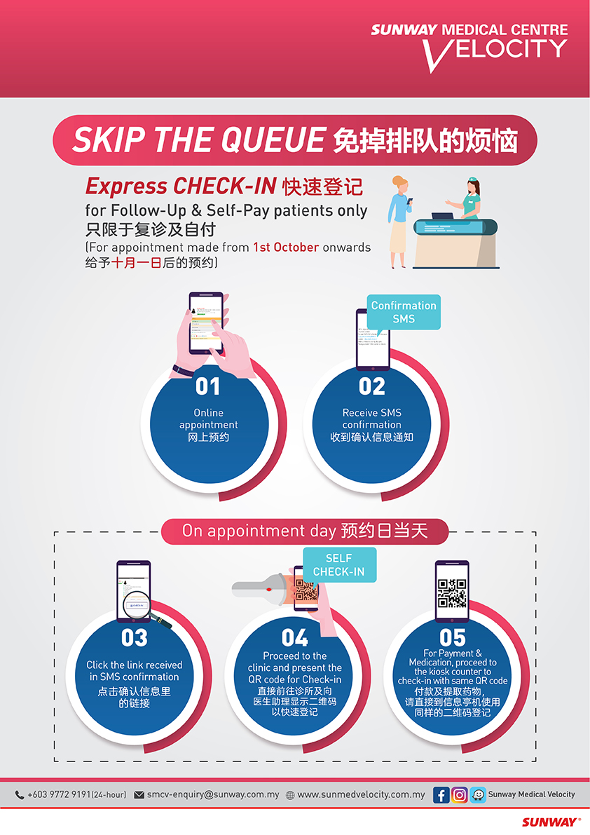 Sunway Medical Centre Velocity SMCV Express Check-In