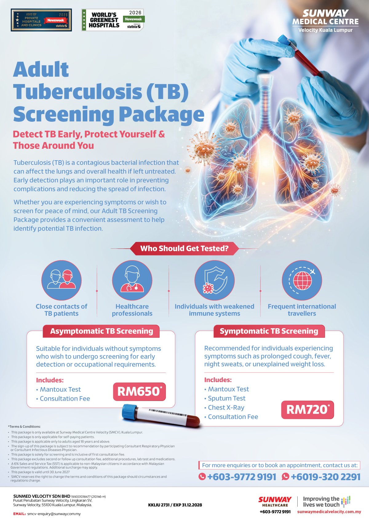 Adult Tuberculosis (TB) Screening Package