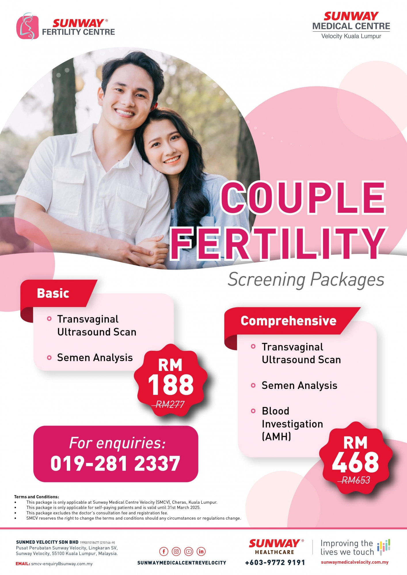 Couple Fertility Screening Packages