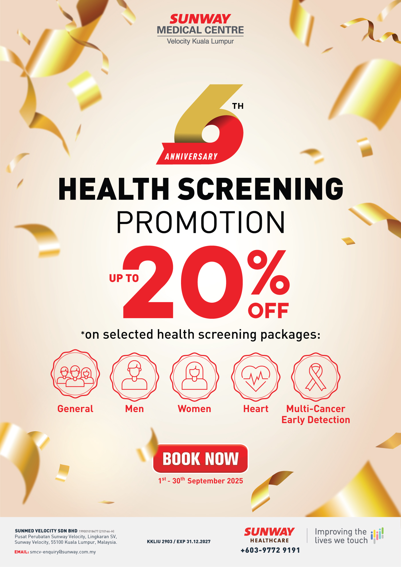 SMCV 6th Anniversary Health Screening Promotion