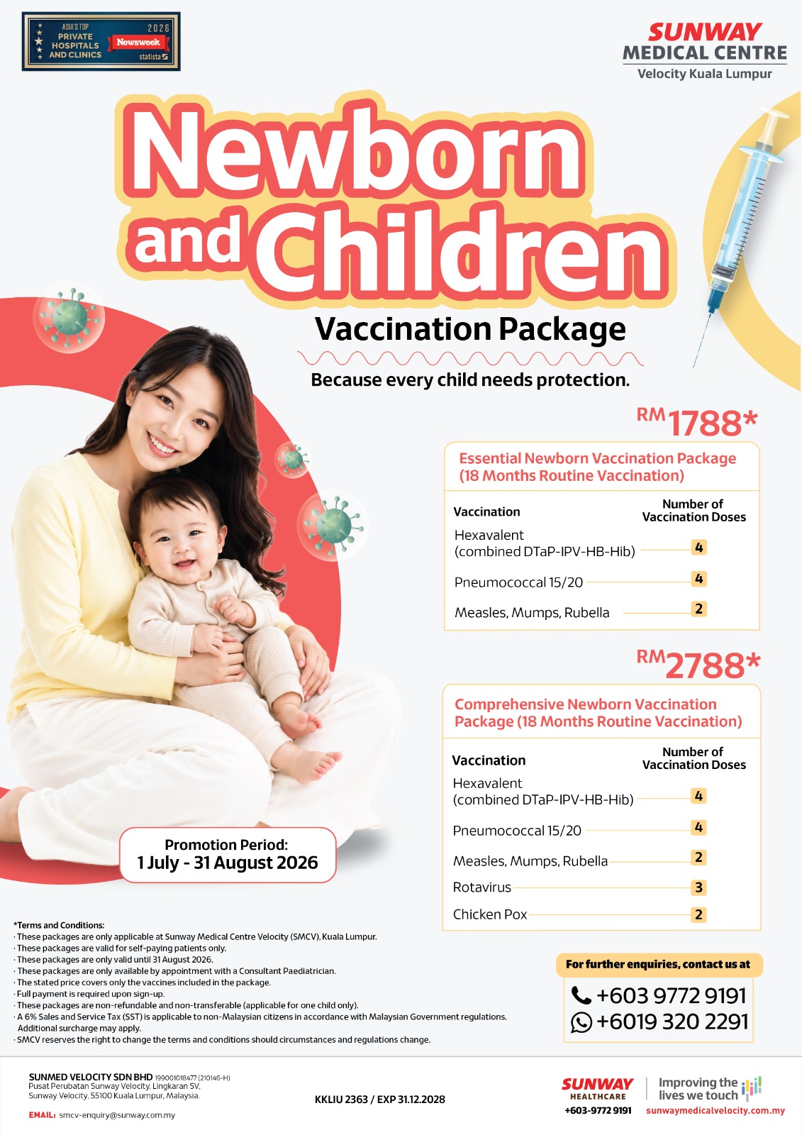 Newborn and Children Vaccination Package