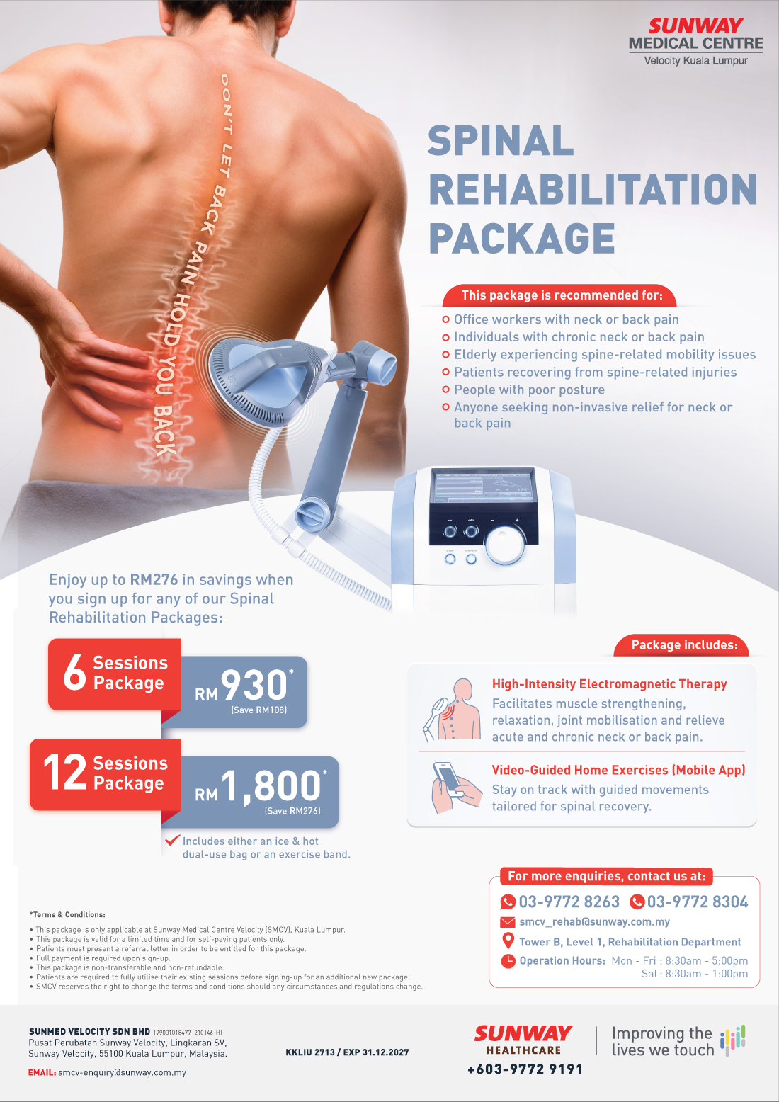 Spinal Rehabilitation Package